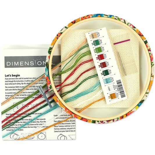 Dimensions Gnome Counted Cross Stitch Kit, 6" diameter