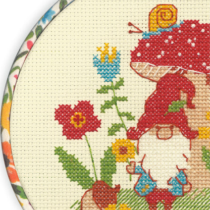 Dimensions Gnome Counted Cross Stitch Kit, 6" diameter