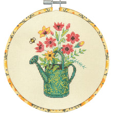 Dimensions Watering Can Counted Cross Stitch Kit, 6" diameter