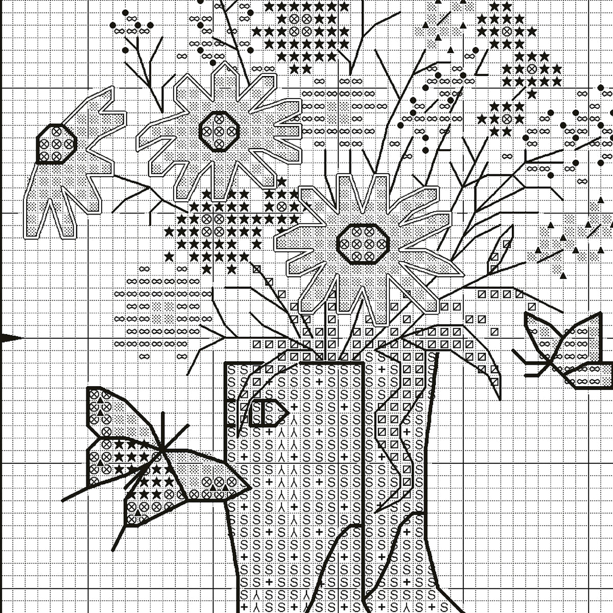 Dimensions Floral Boots Counted Cross Stitch Kit, 6" diameter