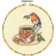 Dimensions Birdie Teacup Counted Cross Stitch Kit, 6" diameter