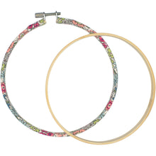 Dimensions Decorative Fabric-Covered Hoop for Embroidery or Cross Stitch, 6" diameter