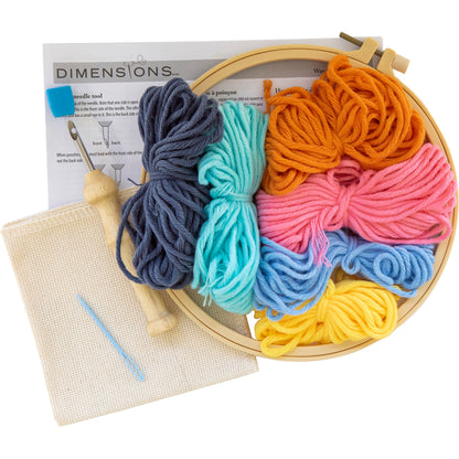 Dimensions Waves Punch Needle Kit, 8" diameter