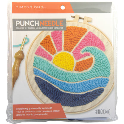 Dimensions Waves Punch Needle Kit, 8" diameter