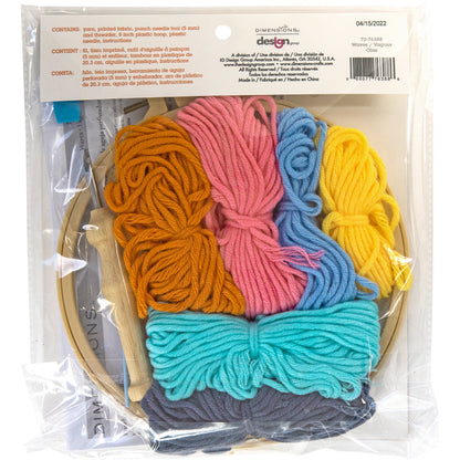 Dimensions Waves Punch Needle Kit, 8" diameter