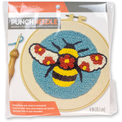 Dimensions Bee Punch Needle Kit, 8" diameter
