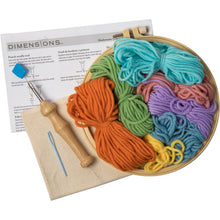 Dimensions Mushrooms Punch Needle Kit, 8" diameter