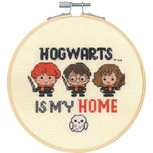 Harry Potter Hogwarts Counted Cross Stitch Kit from Dimensions, 6" diameter