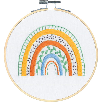 Dimensions Mod Rainbow Embroidery Kit, 6" diameter