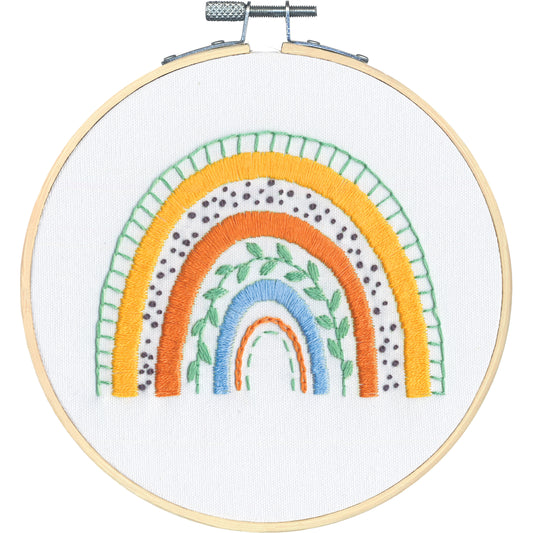 Dimensions Mod Rainbow Embroidery Kit, 6" diameter