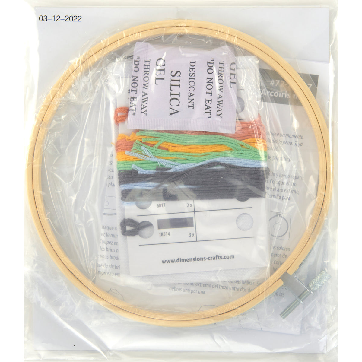 Dimensions Mod Rainbow Embroidery Kit, 6" diameter