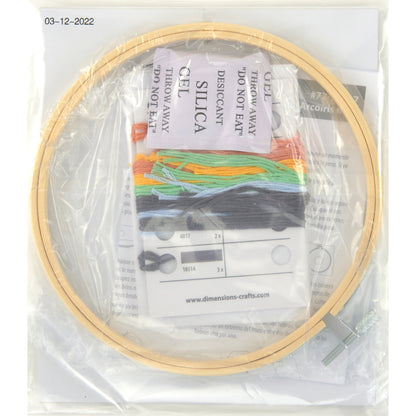 Dimensions Mod Rainbow Embroidery Kit, 6" diameter