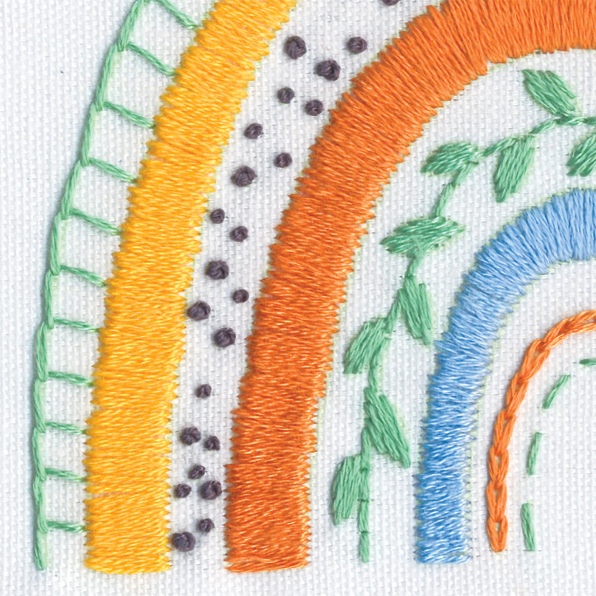 Dimensions Mod Rainbow Embroidery Kit, 6" diameter