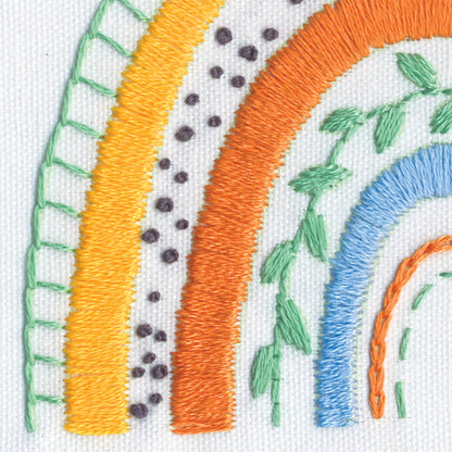 Dimensions Mod Rainbow Embroidery Kit, 6" diameter