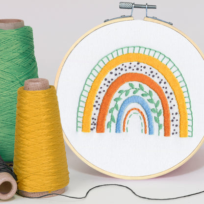 Dimensions Mod Rainbow Embroidery Kit, 6" diameter