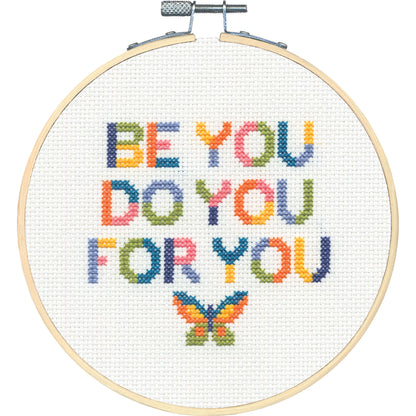 Dimensions Be You Counted Cross Stitch Kit, 6" diameter