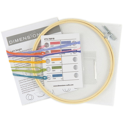 Dimensions Be You Counted Cross Stitch Kit, 6" diameter