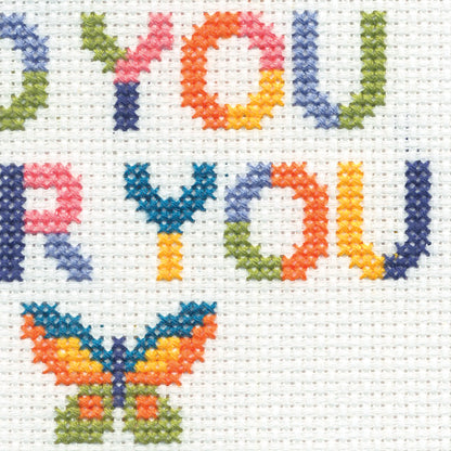 Dimensions Be You Counted Cross Stitch Kit, 6" diameter