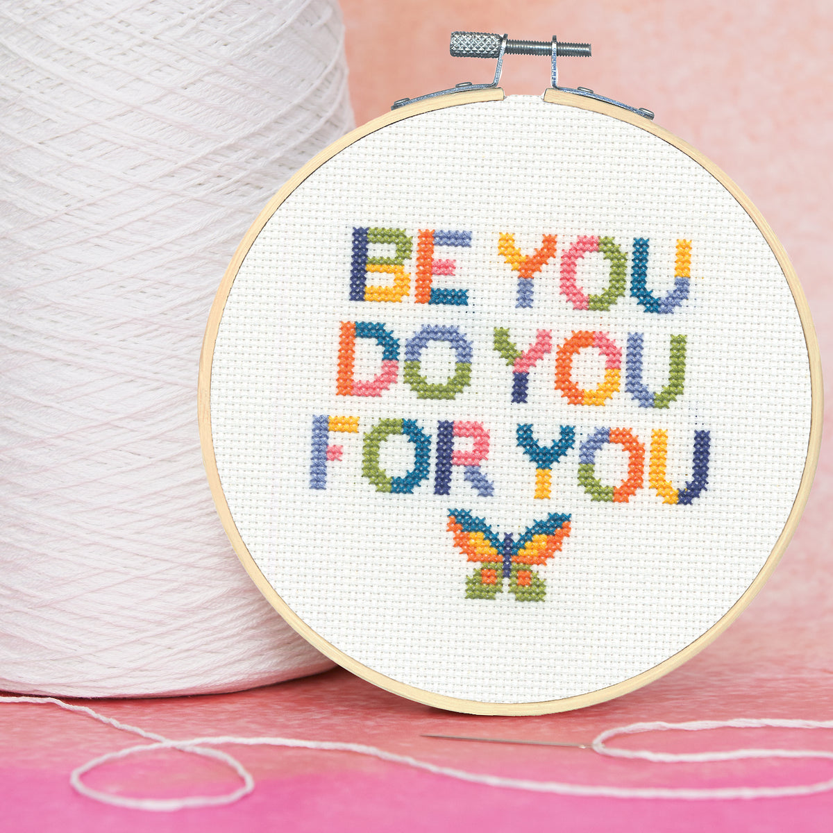 Dimensions Be You Counted Cross Stitch Kit, 6" diameter