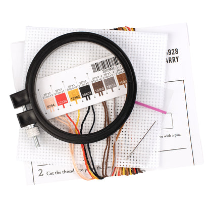 Chibi Harry Potter Counted Cross Stitch Kit from Dimensions, 3" diameter