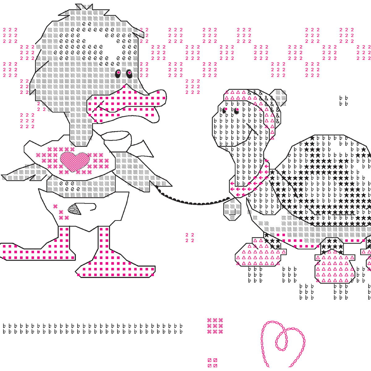 Dimensions Cute or What? Quilt Stamped Cross Stitch Kit, 34" x 43"