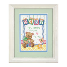 Dimensions Baby Blocks Birth Record Counted Cross Stitch Kit, 5" x 7"