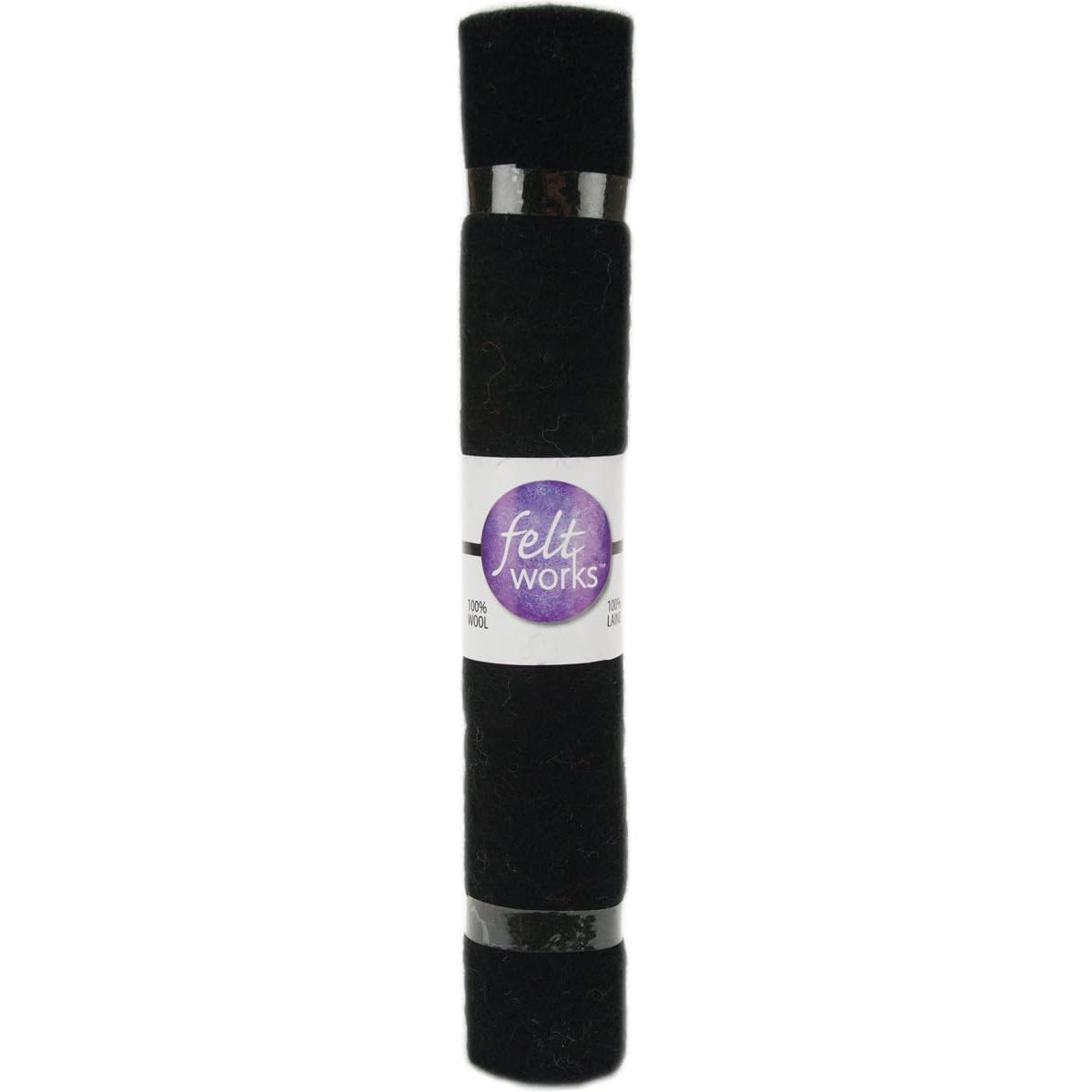 Dimensions Black Wool Felt Roll, 12" x 12"