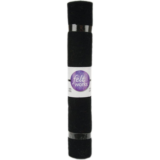 Dimensions Black Wool Felt Roll, 12" x 12"