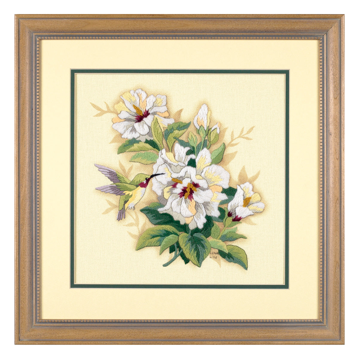 Dimensions Hibiscus Floral Crewel Embroidery Kit, 12" x 12"
