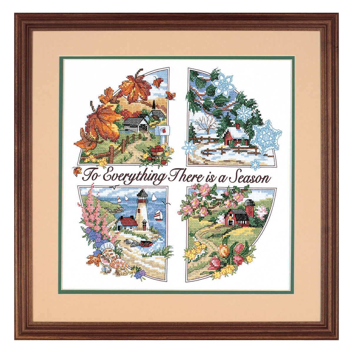Dimensions A Season for Everything Stamped Cross Stitch Kit, 14" x 14"
