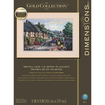 Dimensions Gold Collection Memory Lane Counted Cross Stitch Kit, 17" x 11"