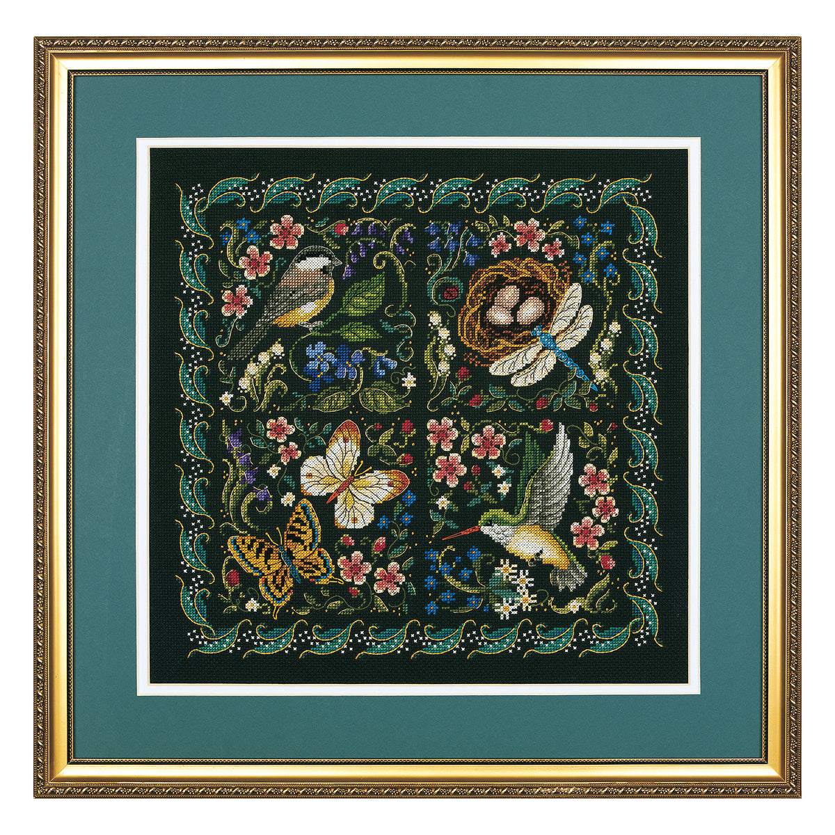 Dimensions Gold Collection The Finery of Nature Counted Cross Stitch Kit, 14" x 14"