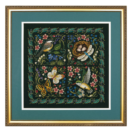 Dimensions Gold Collection The Finery of Nature Counted Cross Stitch Kit, 14" x 14"