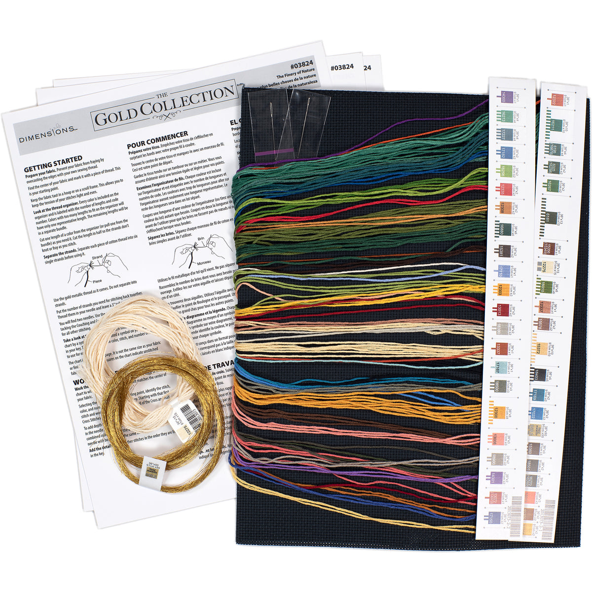 Dimensions Gold Collection The Finery of Nature Counted Cross Stitch Kit, 14" x 14"