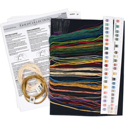 Dimensions Gold Collection The Finery of Nature Counted Cross Stitch Kit, 14" x 14"