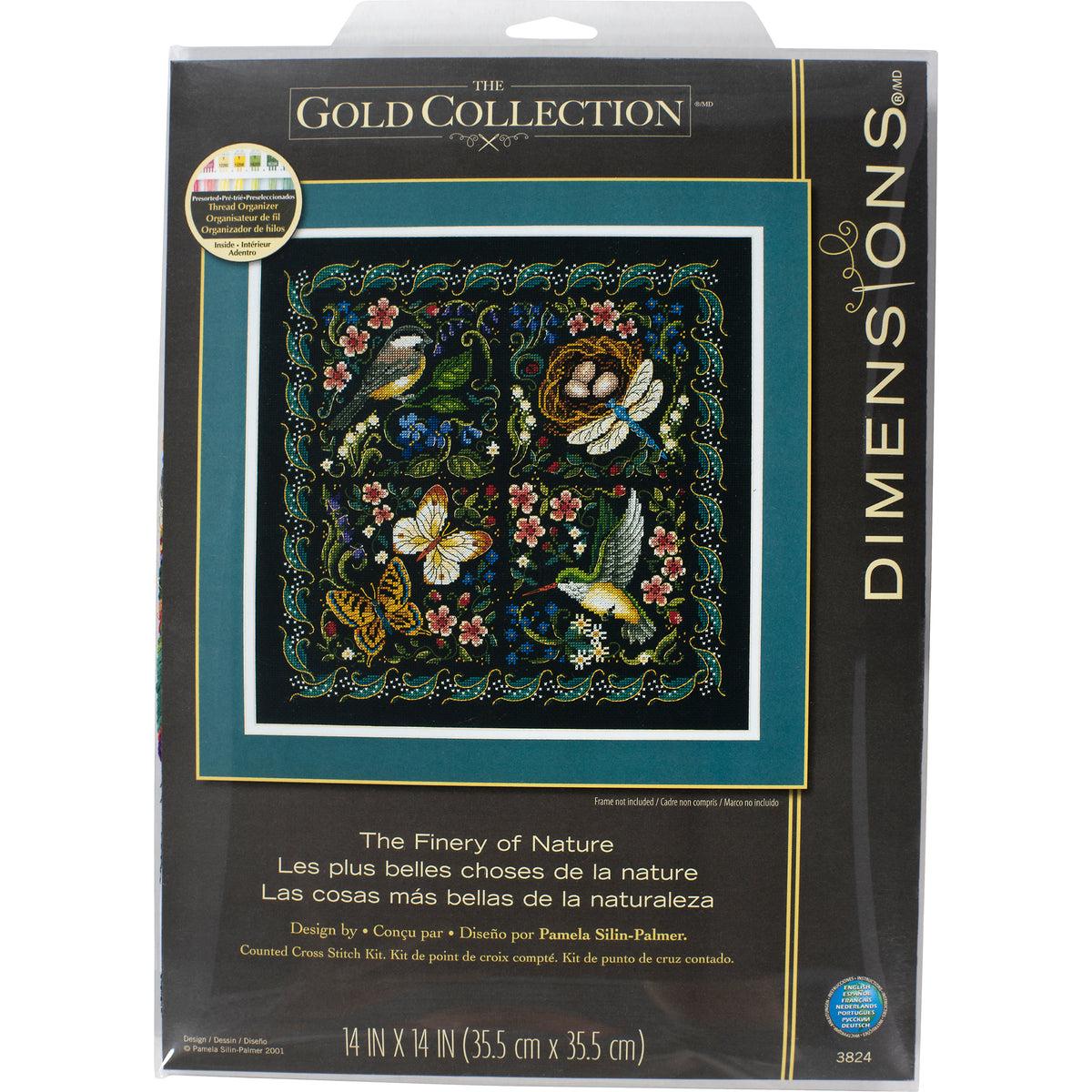 Dimensions Gold Collection The Finery of Nature Counted Cross Stitch Kit, 14" x 14"