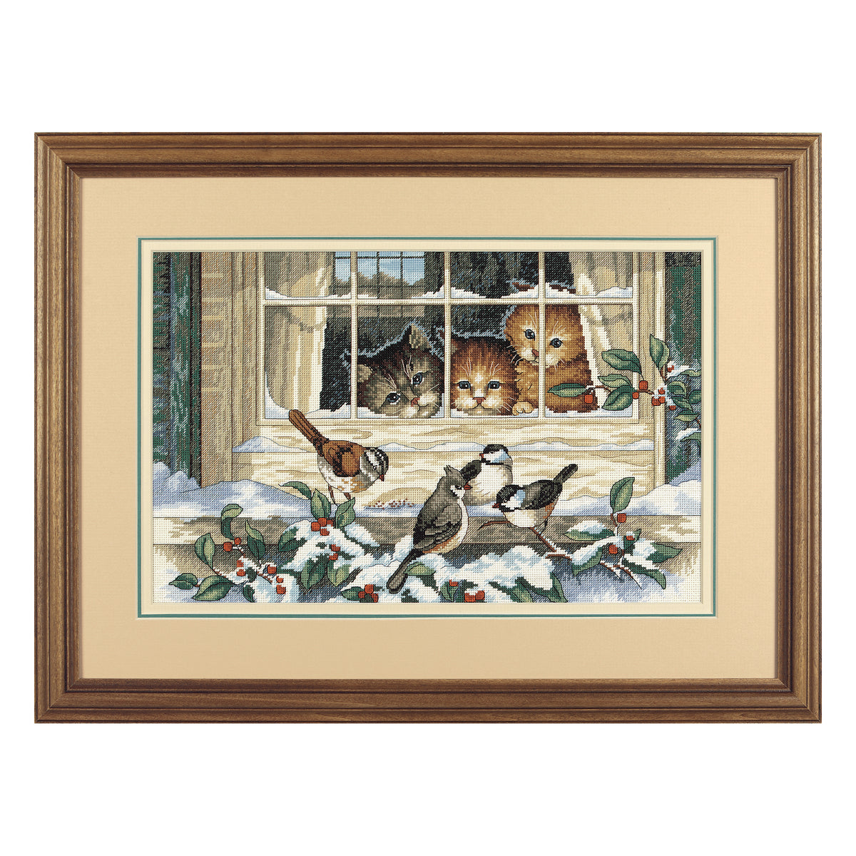Dimensions Three Bird Watchers Counted Cross Stitch Kit, 14" x 9"