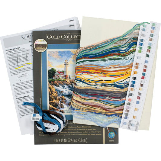 Dimensions Gold Collection Rocky Point Counted Cross Stitch Kit, 11" x 17"