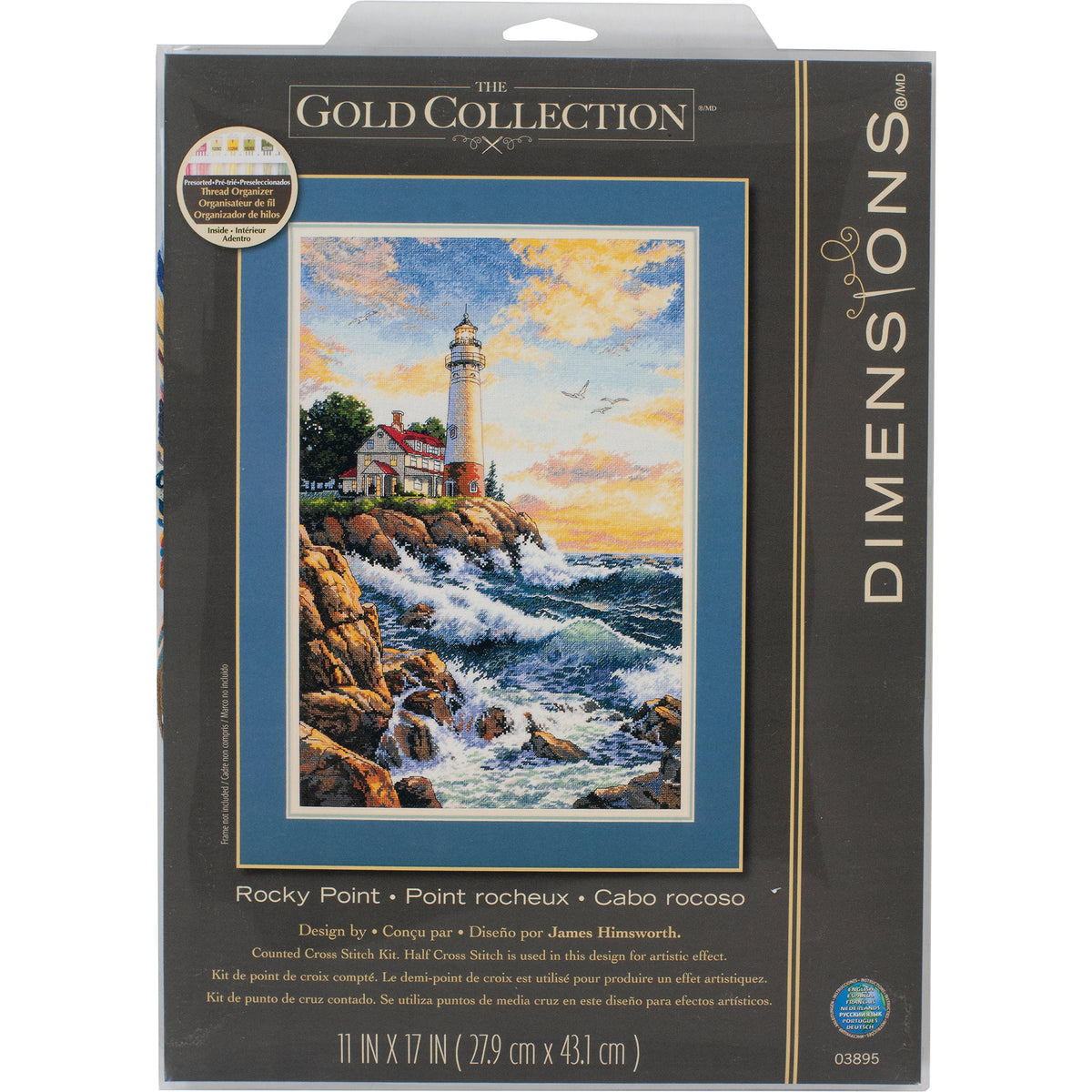 Dimensions Gold Collection Rocky Point Counted Cross Stitch Kit, 11" x 17"