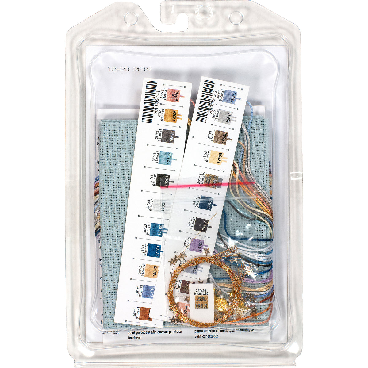 Dimensions Gold Collection Petite Twilight Angel Counted Cross Stitch Kit, 5" x 7"