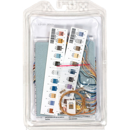 Dimensions Gold Collection Petite Twilight Angel Counted Cross Stitch Kit, 5" x 7"