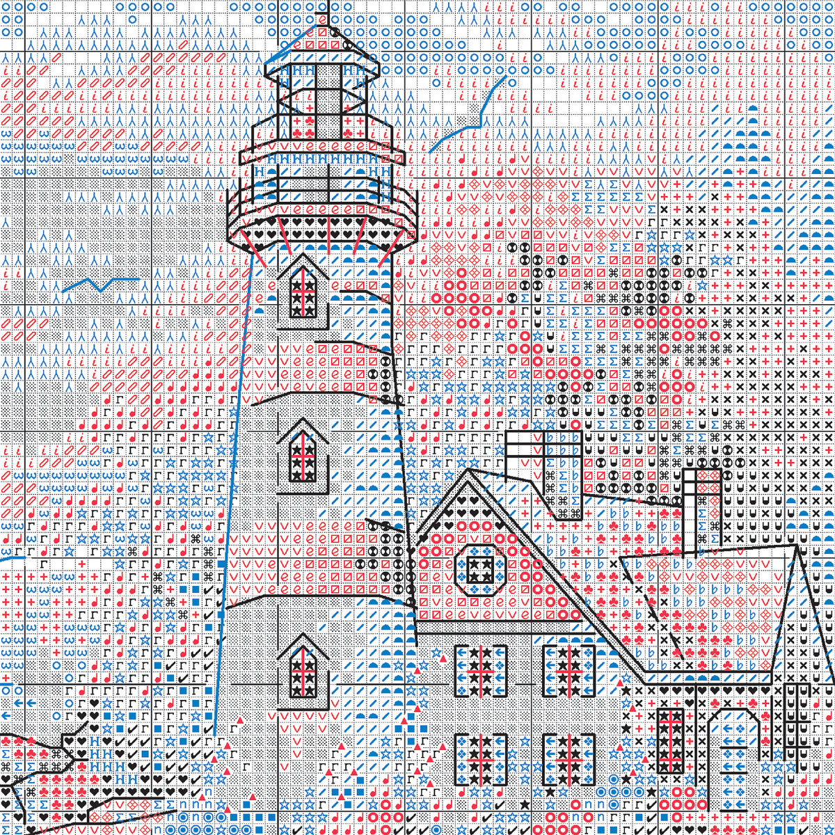 Dimensions Gold Collection Petite Beacon at Daybreak Counted Cross Stitch Kit, 5" x 7"