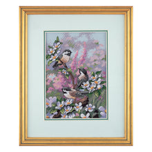 Dimensions Gold Collection Petite Chickadees in Spring Counted Cross Stitch Kit, 5" x 7"