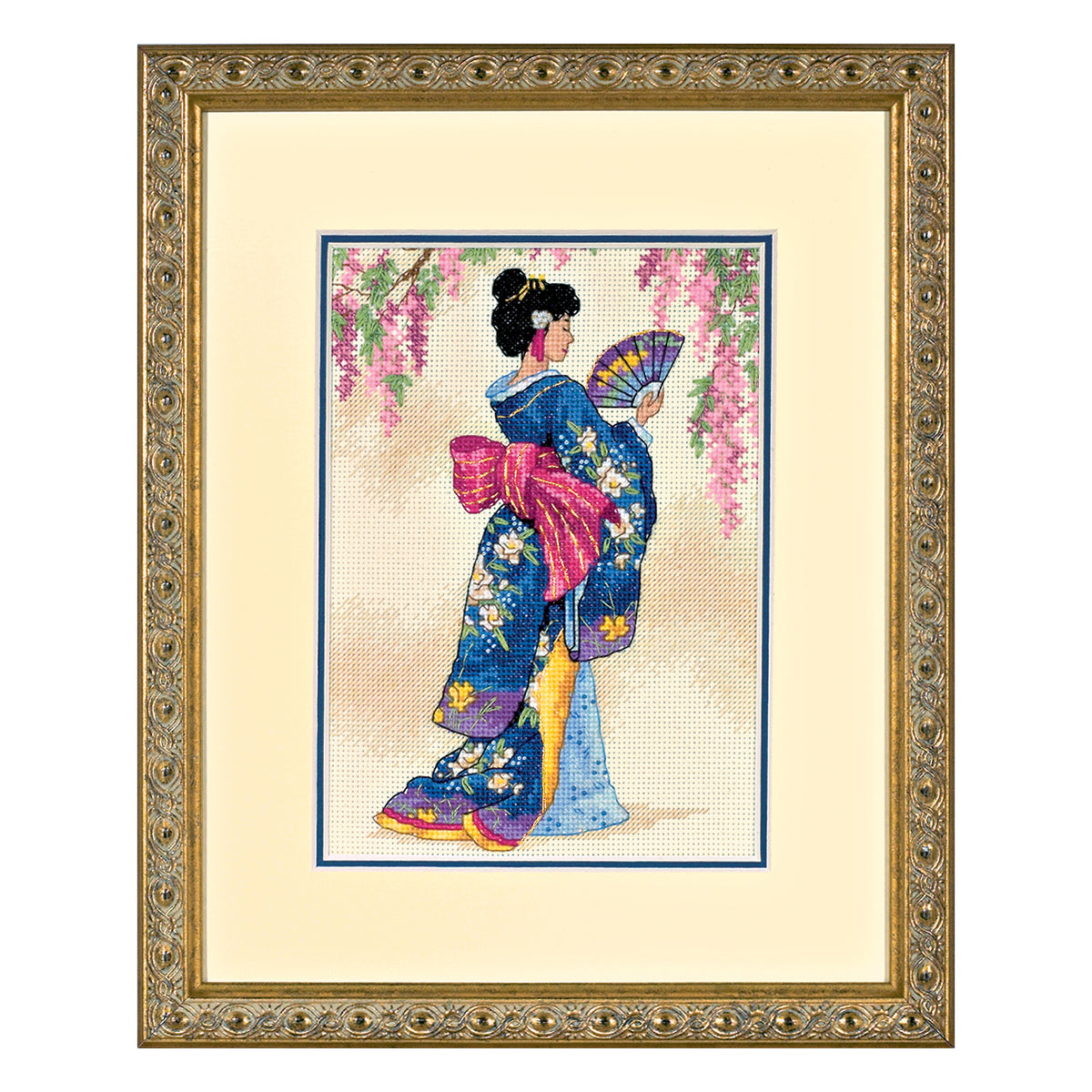 Dimensions Gold Collection Petite Elegant Geisha Counted Cross Stitch Kit, 5" x 7"