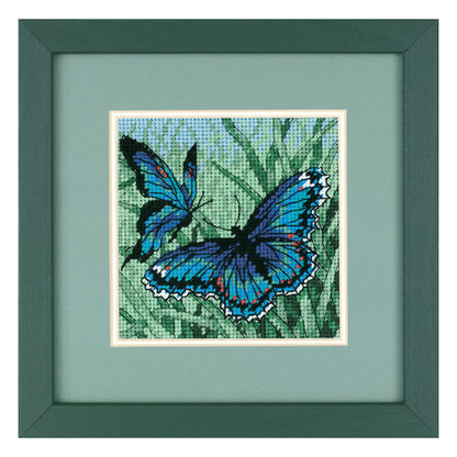 Dimensions Butterfly Duo Needlepoint Kit, 5" x 5"