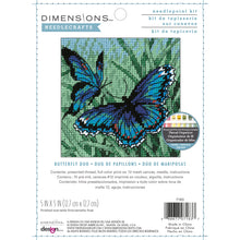 Dimensions Butterfly Duo Needlepoint Kit, 5" x 5"