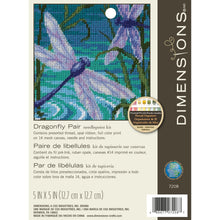 Dimensions Dragonfly Pair Needlepoint Kit, 5" x 5"