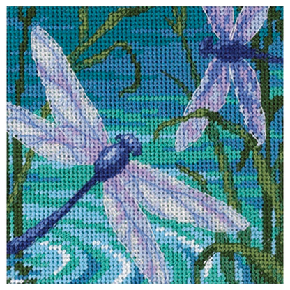 Dimensions Dragonfly Pair Needlepoint Kit, 5" x 5"