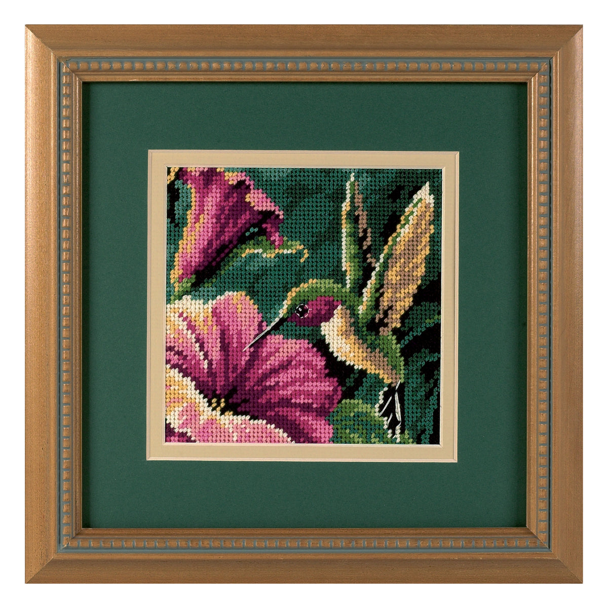 Dimensions Hummingbird Drama Needlepoint Kit, 5" x 5"