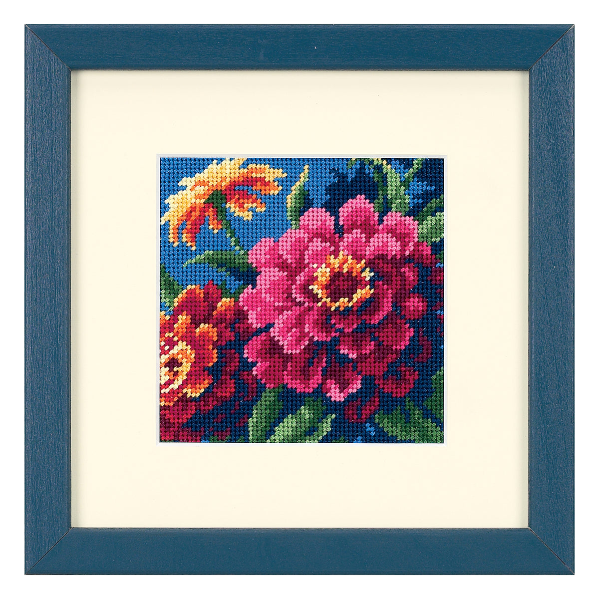 Dimensions Zinnias Needlepoint Kit, 5" x 5"